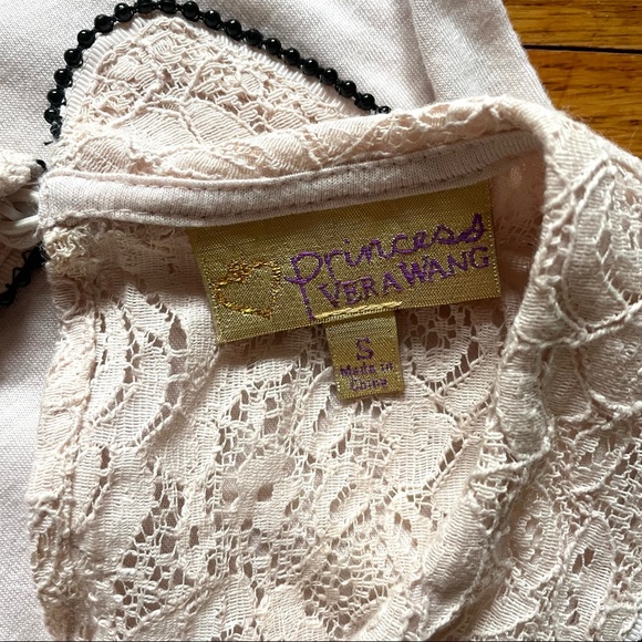 Princess Vera Wang Lace Beaded Collar Tank Tank Blouse - Picture 3 of 3